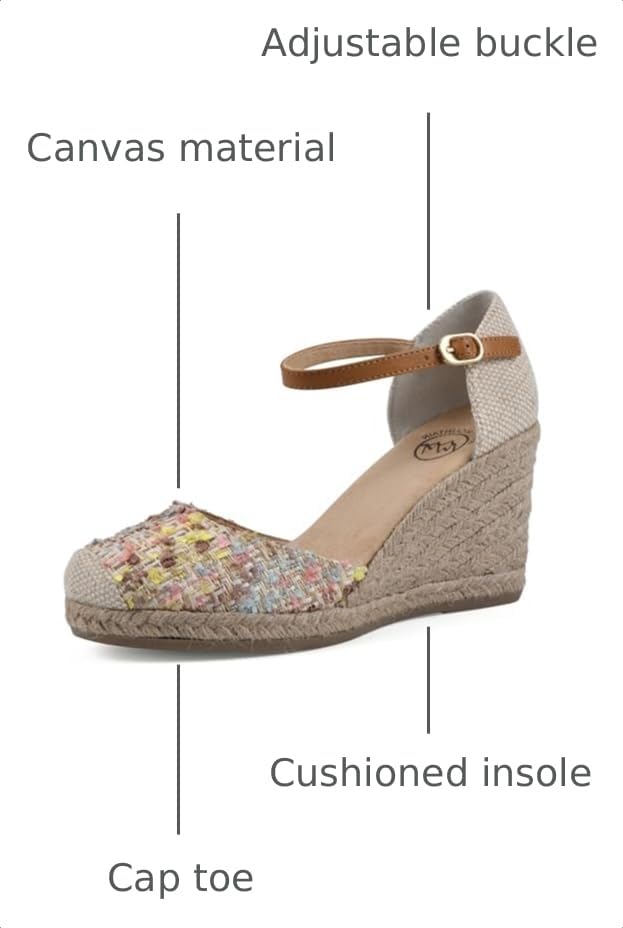 Image of WHITE MOUNTAIN Women's Mamba Espadrille Wedge Sandal