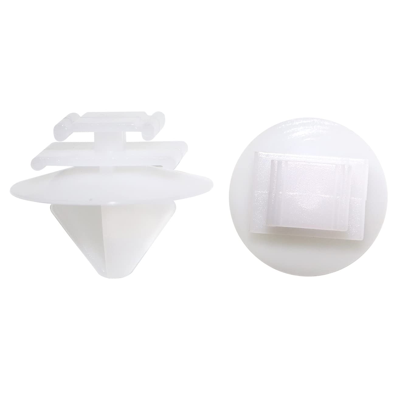 Woodzdon30 Pcs Rear Door Body Side Molding Clip 68241251AA for Jeep Renegade 2015-2020 for Chrysler 68241251-AA Fits into 9mm Hole White Nylon Wheel Opening Moulding Clip Flare Molding Retainer