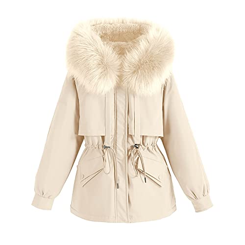 Manteau d'hiver grande taille au style vintage raffiné avec finitions haut de gamme