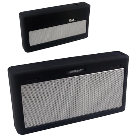 AZTOPA Case for Bose Soundlink III 3 Bluetooth Wireless Speaker - Silicone Protective Cover Sleeve Travel Carrying Case Cover