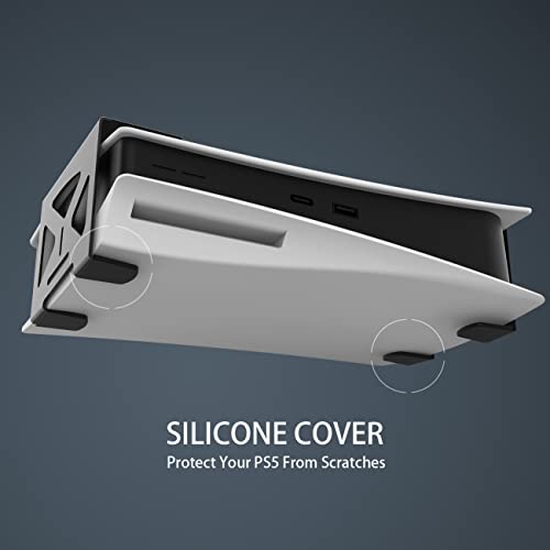 Image of Monzlteck Under Desk Holder for PS5 /PS5 Slim,Stealth Mount Compaitble with Playstation 5 Disc & Digital Edition Console,Space Saving,DP-05