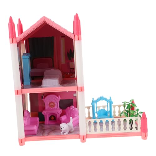 BESPORTBLE Dollhouse Kit 2-Rooms Terrace DIY Building Set Boys and Girls Playhouse Toy for Girls