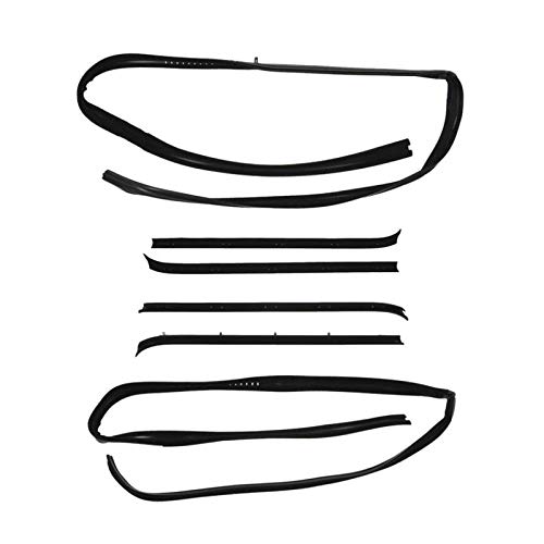 Window Sweep & Run Channel Weatherstrip Seal Kit 6pc for 81-91 Pickup Truck