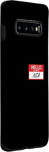 Miniatura 3 de Galaxy S10 Nia Name Tag Hello My Name Label Sticker Case