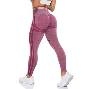 ShinyStar Women’s Seamless High Waisted Yoga Leggings Stretch Gym Workout Running Leggings