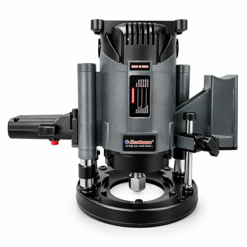 Image of Eastman Electric Router EER-812N (1200W, 230V) ? High Speed 21000 RPM Woodworking Machine with Dual Bit Capacity (8mm & 12mm) for Precision Grooving & Edging