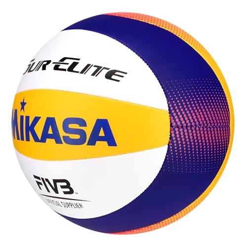 Image of Mikasa Tour Elite Outdoor /Grass /Beach Volleyball Official Size Game Ball BV551E-WYBR