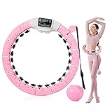 👑 【Recuento inteligente】 - Smart hula hoop tiene un contador electrónico que puede proporcionarle datos de entrenamiento precisos y le permite entrenar de acuerdo con un horario diario.