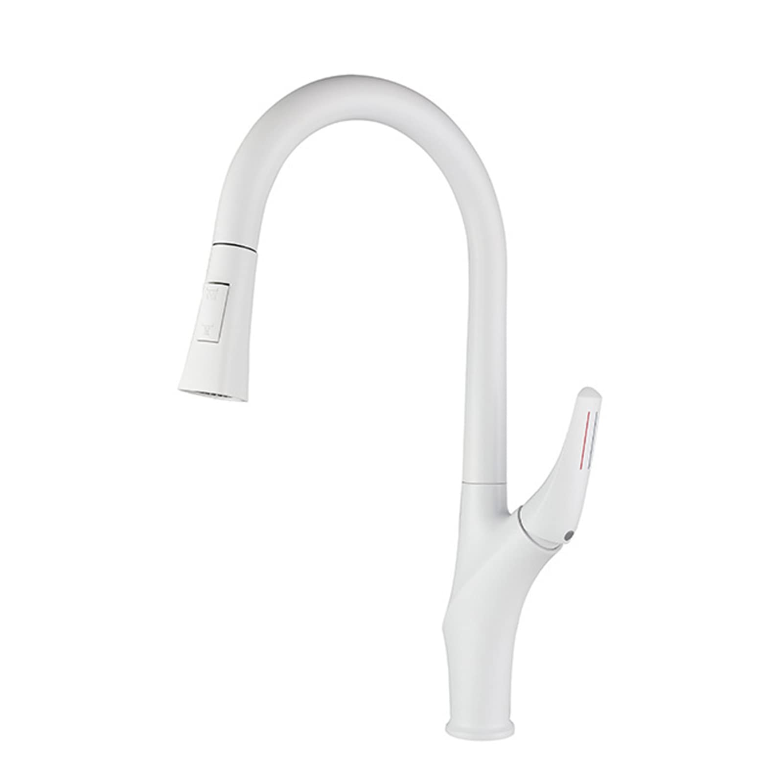 ZYCHSJXA Kitchen Taps with Pull Out Spray Cold and Hot Water Swivel Brass Single Hole Sink Tap