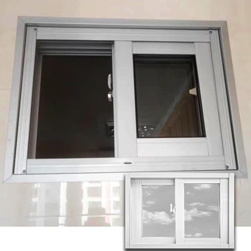 Ventanas de vidrio para sótanos y cocinas de restaurante con aluminio blanco grande