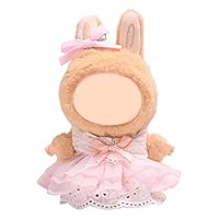 Conjunto de roupas para La Bubu - Roupas La Bubu feitas à mão com 2 peças, roupas estilosas La Bubu com laço de seda brilhante, saia de fio de princesa, Multi, Normal