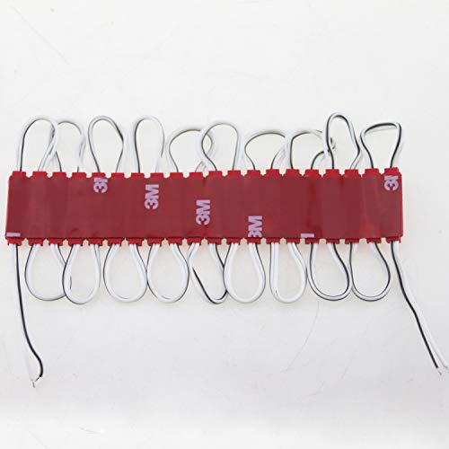 Image of Super Bright 200pcs 2835 2 LED Module Sign Light Red Waterproof Decorative Lights for Letter Sign Advertising Signs with Tape Backside (Red)