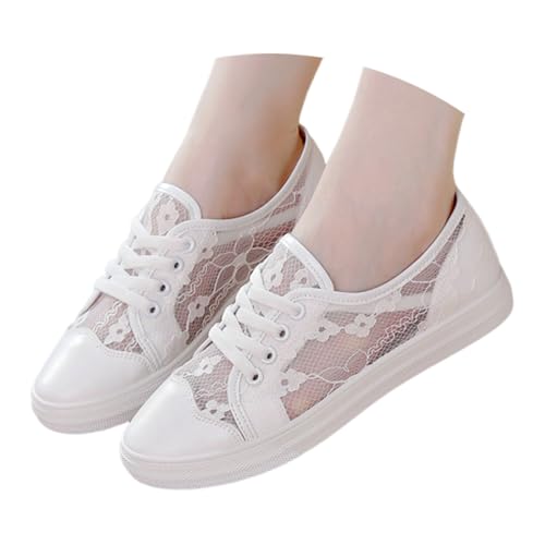 Generisch Chaussures confortables pour femme - Beige - Chaussures d'été plates - Chaussures d'été Dirndl - Chaussures de mariage - Chaussures de sport -...