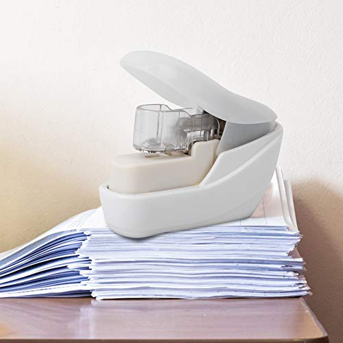 OVAQUIXI Grapadora sin Grapas, Práctica y que Ahorra Mano de Obra, Diseño sin Agujas para Encuadernación de Papel en el Hogar o la Oficina