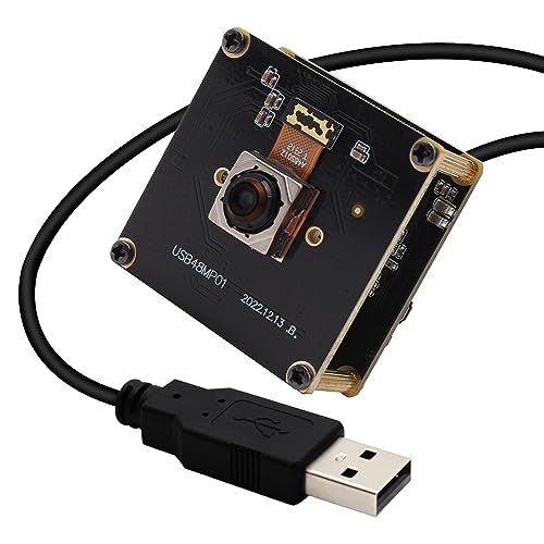QILOVE 4K 30fps Cámara USB de enfoque automático rápido 48MP Módulo de cámara web USB industrial con lente de 70 grados integrada placa web USB 2.0 UVC para computadora PI PC