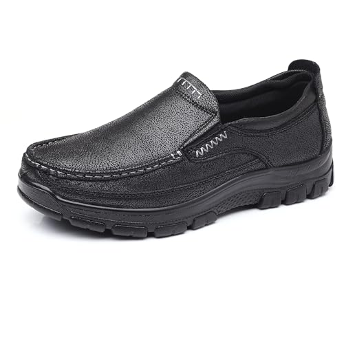 Image of COSIDRAM Men's Slip-On Loafers Lightweight Walking Shoes Daily Casual Wear | Convenient slip-on design, timeless casual shape, suitable for daily outings and light outdoor activities