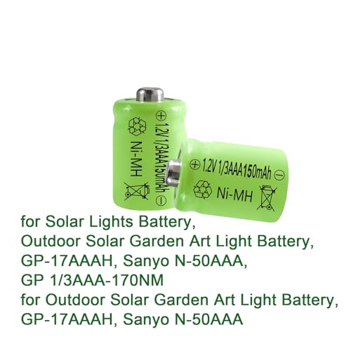 Baterías recargables NiMH 1/3 AAA 150mAh 4 unidades miniatura 6