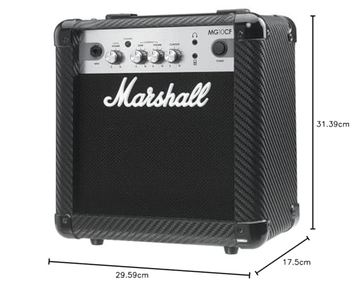 Image of Marshall MG4 Carbon Series MG10CF 10-Watt Guitar Combo Amplifier with 2 Channels and MP3 Input