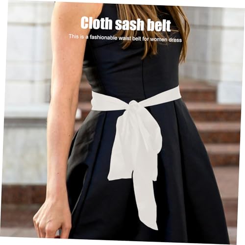 4Pcs Dress Sash Belt for Women Silk Robe Waist Belts Black Red Beige Khaki Elegant Replacement for Wedding Parties Casual Occasions Comfortable Fit3