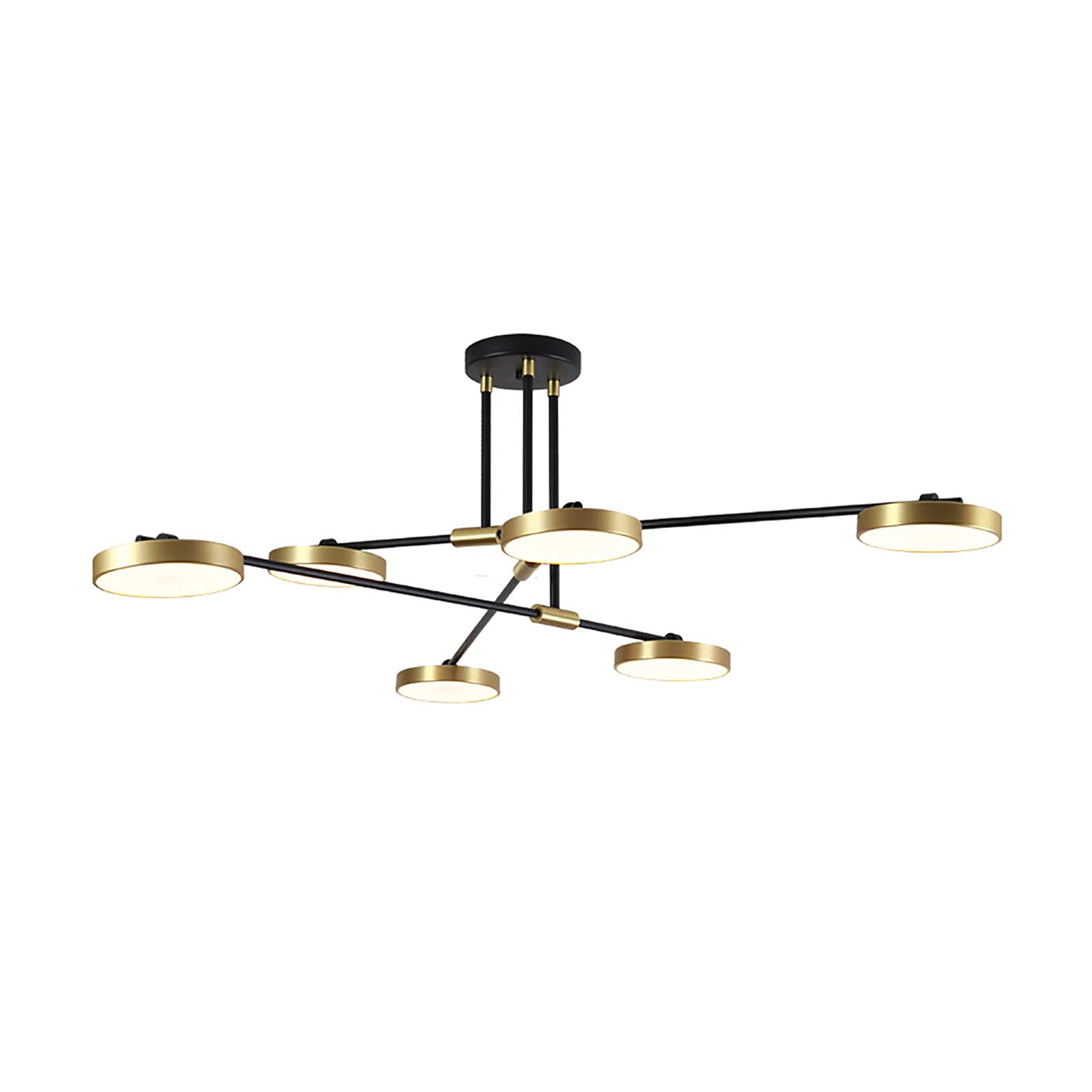 Nowoczesna lampa wisząca z połowy wieku, regulowana, łatwa w instalacji, lampa sufitowa LED do salonu, sypialni i biura, 130 x 45 cm