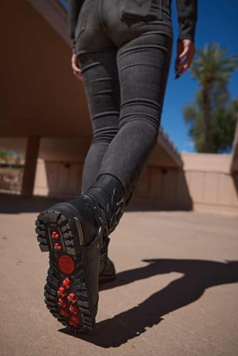 Image of Milwaukee Leather Women's Premium Leather Motorcycle Harness Boots Collection MBL - 10.5