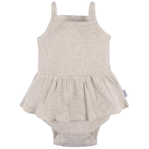 Image of Gerber Baby Girls Multi-Pack Sleeveless Onesies Bodysuit