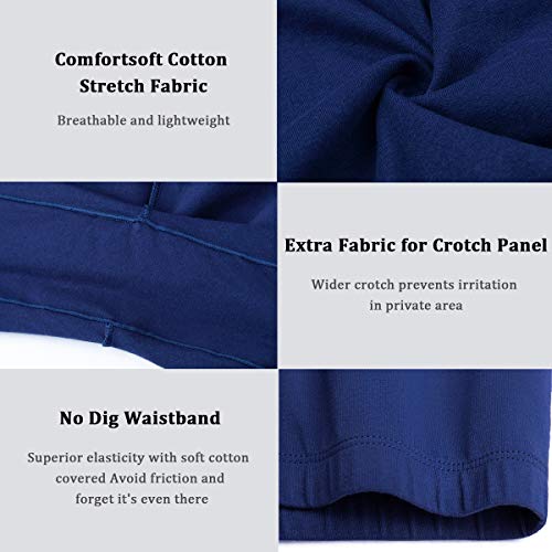 Image of wirarpa Women's Cotton Boy Shorts Underwear Anti Chafing Soft Biker Short Plus Boy Shorts Panties 4 Pack, Multicolor05-4 Pack