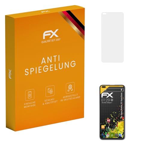 atFoliX Película Protectora compatible con Oppo Realme X3 SuperZoom Lámina Protectora de Pantalla, antirreflejos y amortiguadores FX Protector Película (3X)