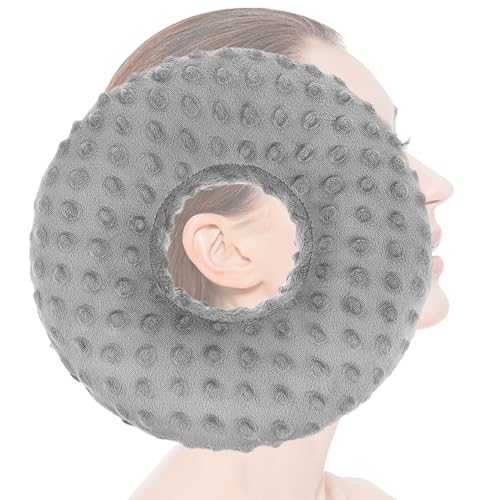 Generico Para Piercing   Suave Y Ergonómico En Relieve, De Donut Para Dorme De Lado Con Agujero Para La Oreja, Para Adultos Hombres Mujeres Chicas Cuna De Viaje Diario Ho