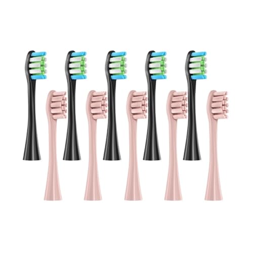 ���u���V�w�b�h�AOclean X PRO/F1/Z1/Air 2/One/SE �\�t�g�m�Y���ƌ݊�������A�^�󖧕p�b�P�[�W(5Black5Pink)