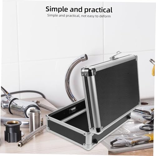 Boîte à outils aluminium verrouillable caisse rangement robuste vide