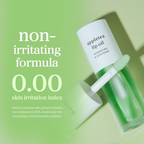 Image of NOONI Korean Lip Oil - Appletea | Long-Lasting, Moisturizing, Plumping, Revitalizing Lip Stain for Dry Lips, Waterproof, No Peel Off, Hydrating, Stocking Stuffers, Tween Girls Trendy Stuff, 0.12 FL Oz