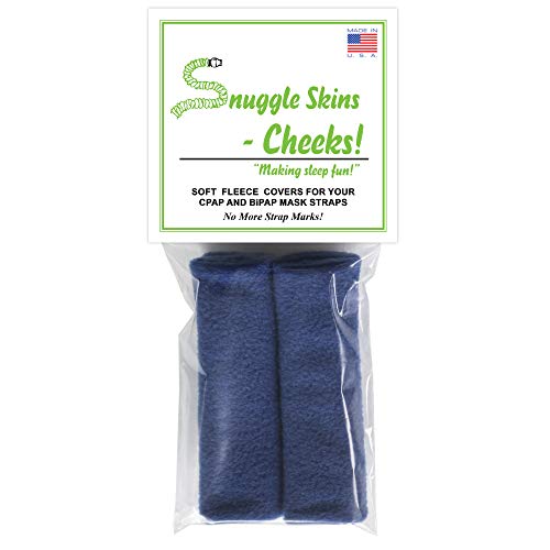 Snuggle Skins Cheeks! - CPAP Straps Covers - No More Strap Marks! (Blue)