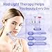 Light-Therapy-Wand, Red Light Therapy for Face and Neck Facial Wand 7 in 1 Led Beauty Wand Red & Blue Rejuvenation Face & Eye Massager Skincare Tool