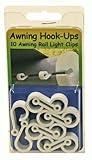RV Awing Tube Hook Ups for String Lights, Pack of 10