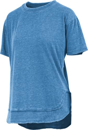 Vintage Washed Poncho Tee: Short Sleeve Oversized Crew-Neck