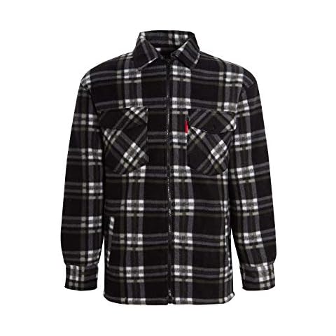 Gillicci Mens Padded Lumberjack Shirt Jacket Cover