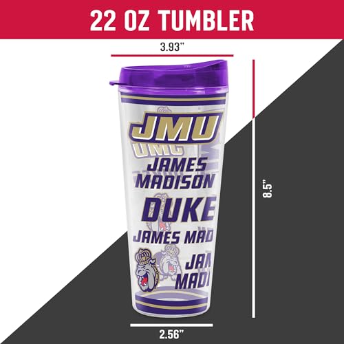 Image of Rico Industries NCAA College Double Wall Mayhem 16oz Or 20oz Tritan Tumbler W Lid
