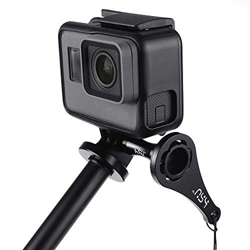 HSU Hliníkový šroub se šroubovým klíčem s rýhovaným šroubem pro Gopro Hero9, Hero (2018), Hero 8,7,6,5,4, 3+, 3, 2, 1 (černý)