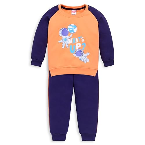 Image of LuvLap Baby Boys Full Sleeve Sweatshirt & Pyjama Set Pack of 1