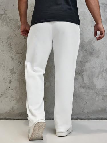 Image of dockstreet Men's /Unisex Open Bottom Drawstring Pure Cotton Stretchable Baggy Jogger Pants