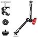 TOAZOE 11 Inch Adjustable Articulating Friction Magic Arm & Super Clamp Set Compatible with Field Monitor, Video Light, Fill Light