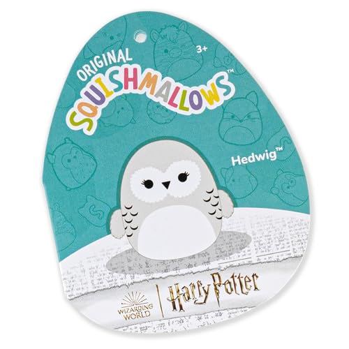 Squishmallows SQWB00099 - Harry Potter Hedwig 25 cm, offizielles Jazwares Plüsch, superweiches Kuscheltier