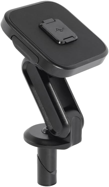 Mobile Motorcycle Stem Phone Mount, Non-Charging, SlimLink Mounting Technology, Rigid Arm, Fits Hollow Steering Stem Nuts (13-26mm), Vibration Isolator, Motorcycle Phone Mount