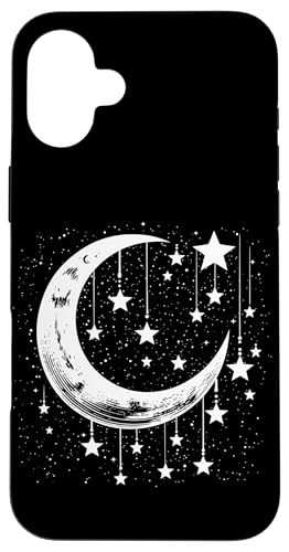 Galaxy Night Sky Moon Lunar Stars Love X}zP[X iPhone 16 Plus p