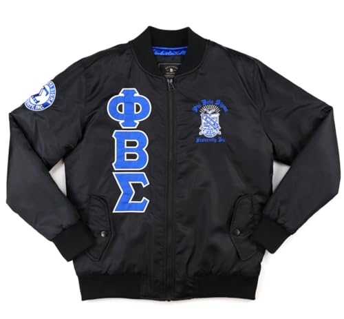 Phi Beta Sigma M4 Bomber Jacket Black