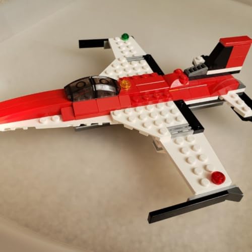Image of 3-in-1 Aircraft Building Block Toy Set | 241+ PCS DIY Plane, Fighter Jet & Vortex Hovercraft | STEM Architect Series Technic Construction Kit for Kids