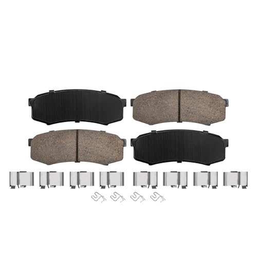 Image of Detroit Axle - Rear Brake Kit for 2010-2021 Toyota 4Runner Lexus GX460 2010-2014 FJ Cruiser, Disc Brake Rotors Ceramic Brakes Pads with Hardware Replacement : 12.28 inch inch Rotor