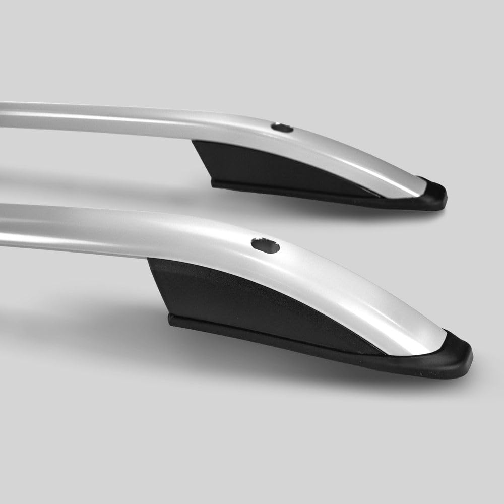 CHROMEMASTER | Barre da Tetto, Rail Tetto Compatibile con Fiat Panda Hatchback 2012+; Sono Utilizzate per il Montaggio di Portapacchi, Box da Tetto o Portabiciclette | Costruzione in Alluminio