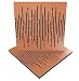 (2 Pack) Sound Absorption-Diffuse Acoustic Panel Â«WaveÂ» for rec.studio | Wood laminated: (Cherry)